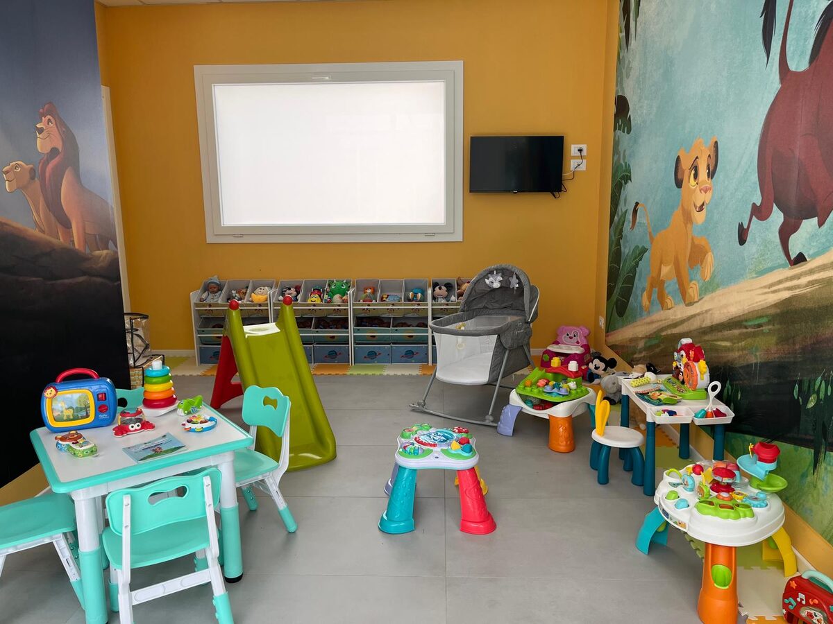 Sala giochi per bambini presso il reparto Pediatria di Hibiscus Medica Comiso